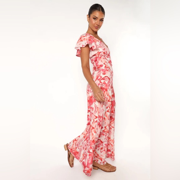 Ramsey Maxi Dress - Red Floral In A Size Large - Picture 4 of 8